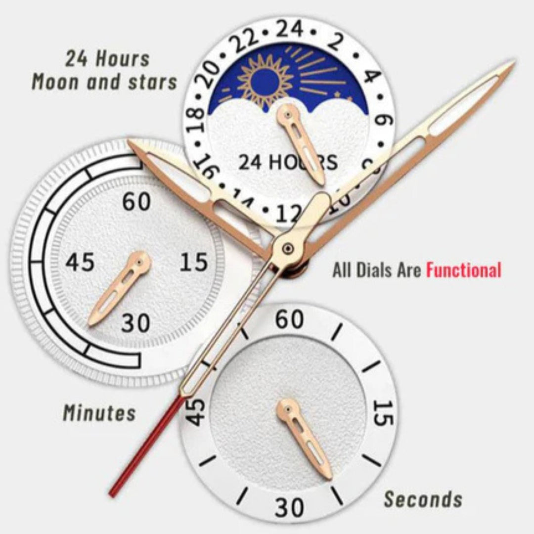 Moon Phase Sports Watch
