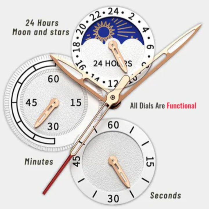 Moon Phase Sports Watch