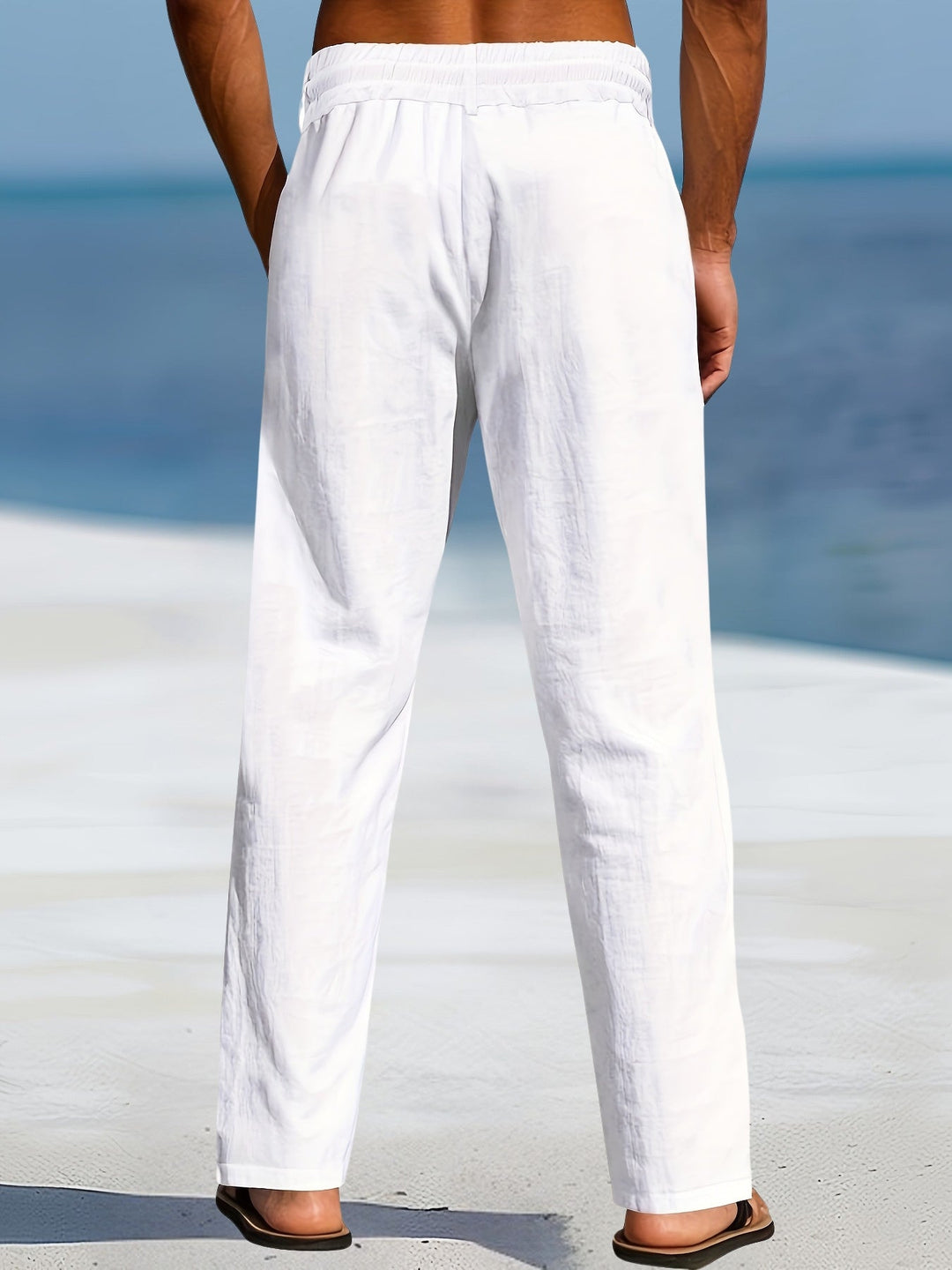 John | Casual Linen Elastic Pant