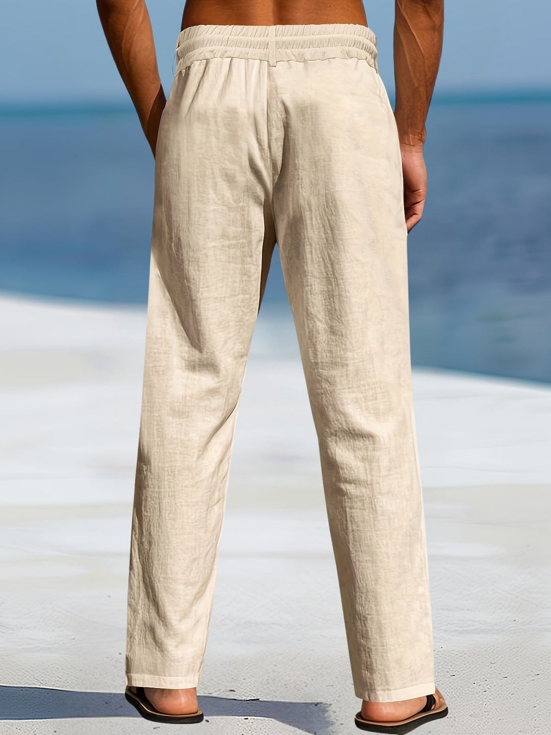 John | Casual Linen Elastic Pant