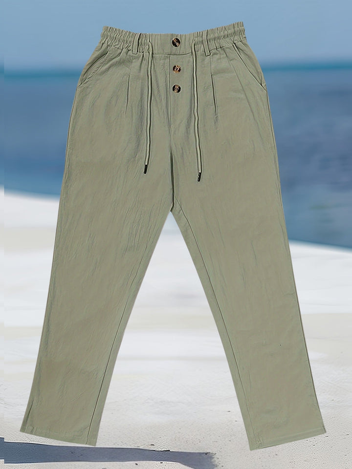 John | Casual Linen Elastic Pant