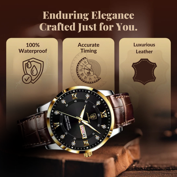 Elegant Slim Waterproof Wrist Watch