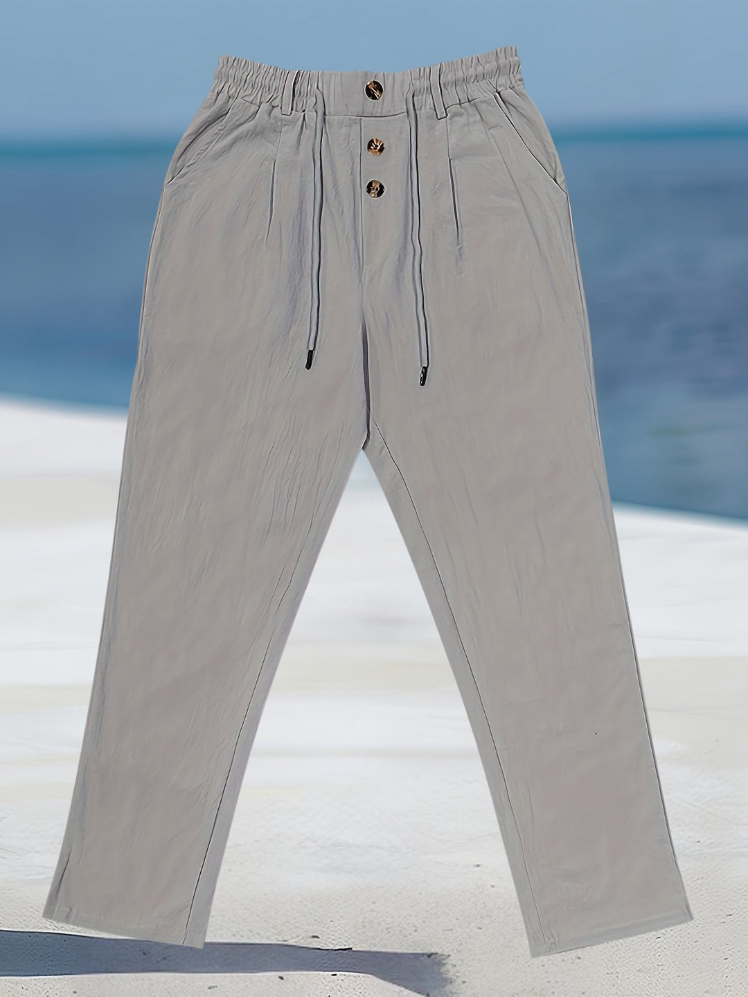 John | Casual Linen Elastic Pant