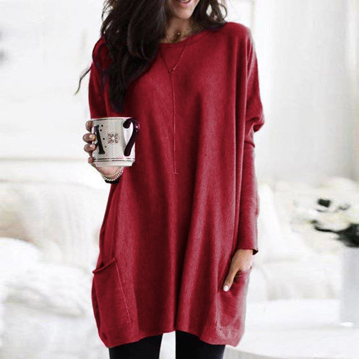 Maree Oversized round neck jumper for women