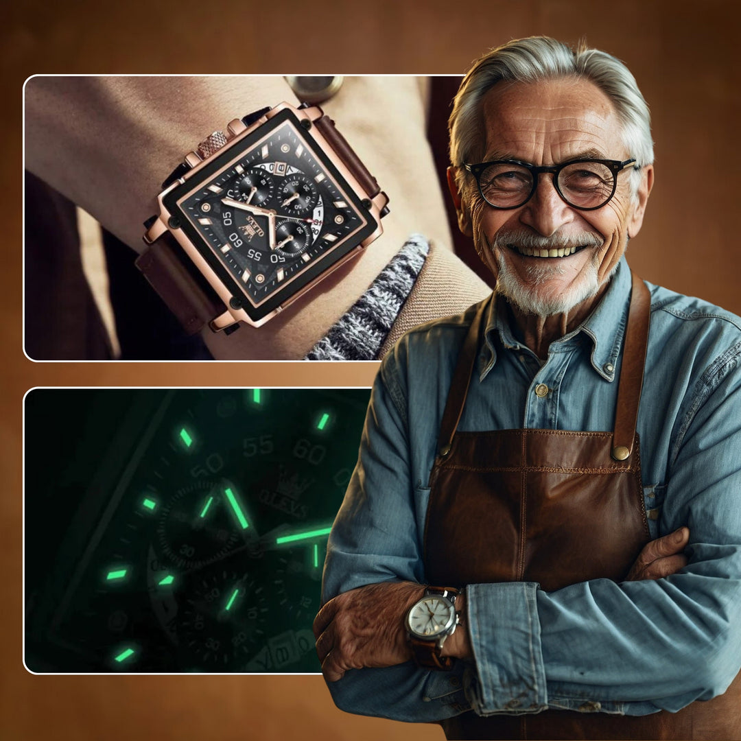 Square Dial Wrist Watch