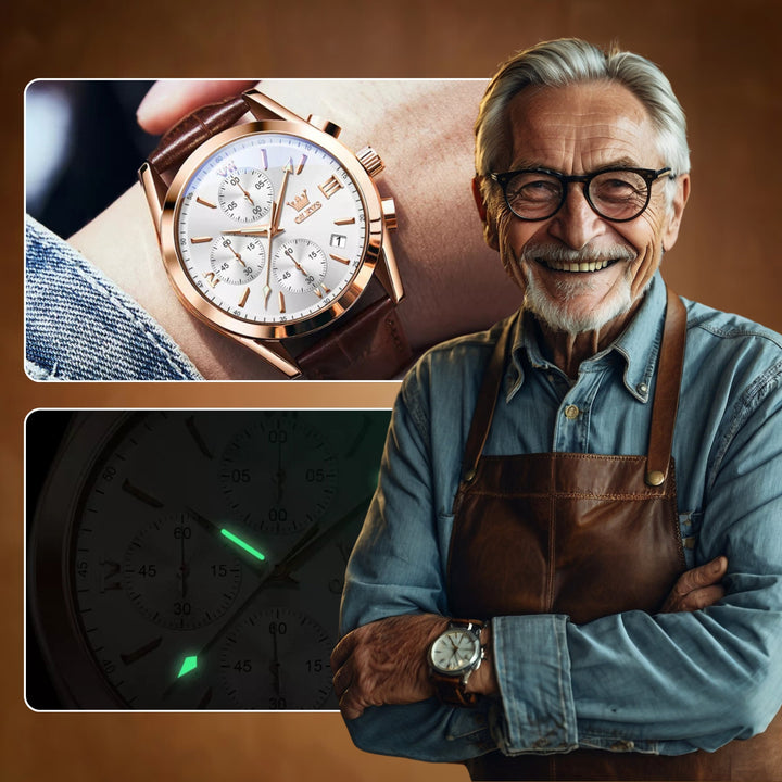 Luminous Sporty Chronograph Wrist Watch