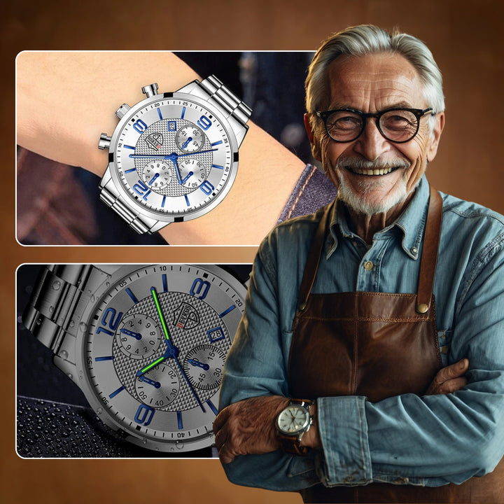 Executive Stainless Steel Wrist Watch