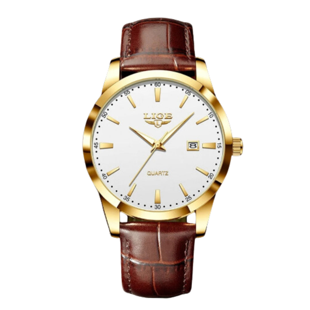 Gold Luxury Military Inspired Wrist Watch