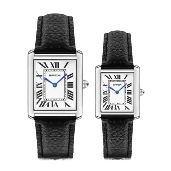 Square Dial For Couples Wrist Watch