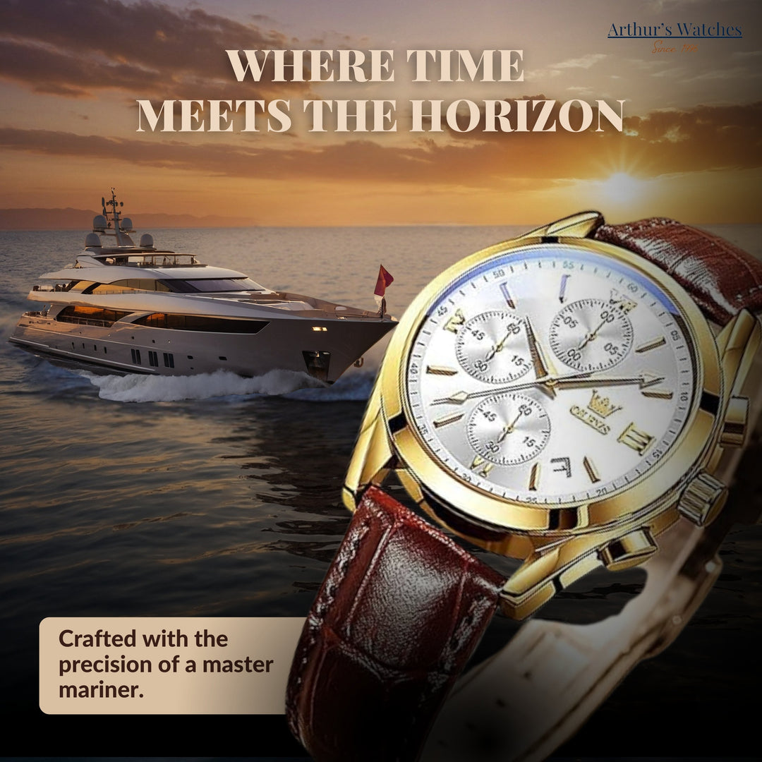 Luminous Sporty Chronograph Wrist Watch