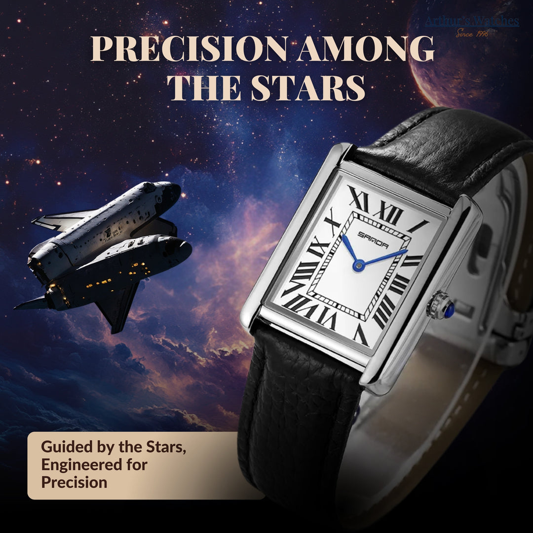 Square Dial For Couples Wrist Watch