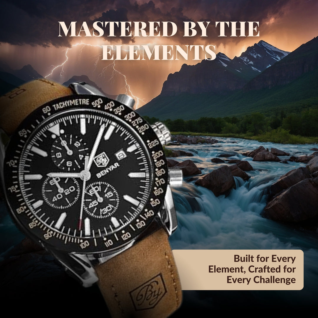 Premium Sleek Chronograph Wrist Watch