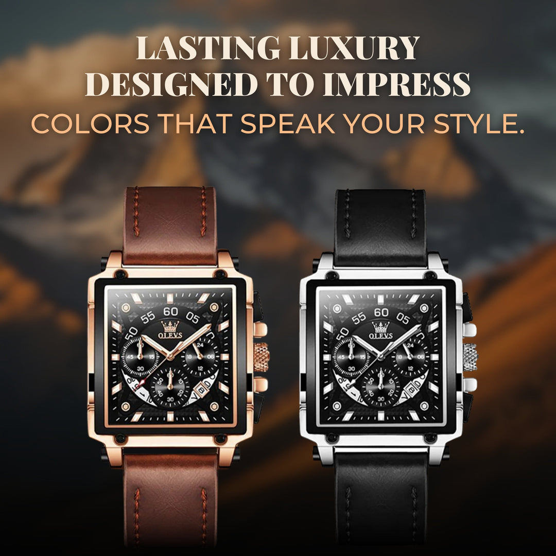 Square Dial Wrist Watch