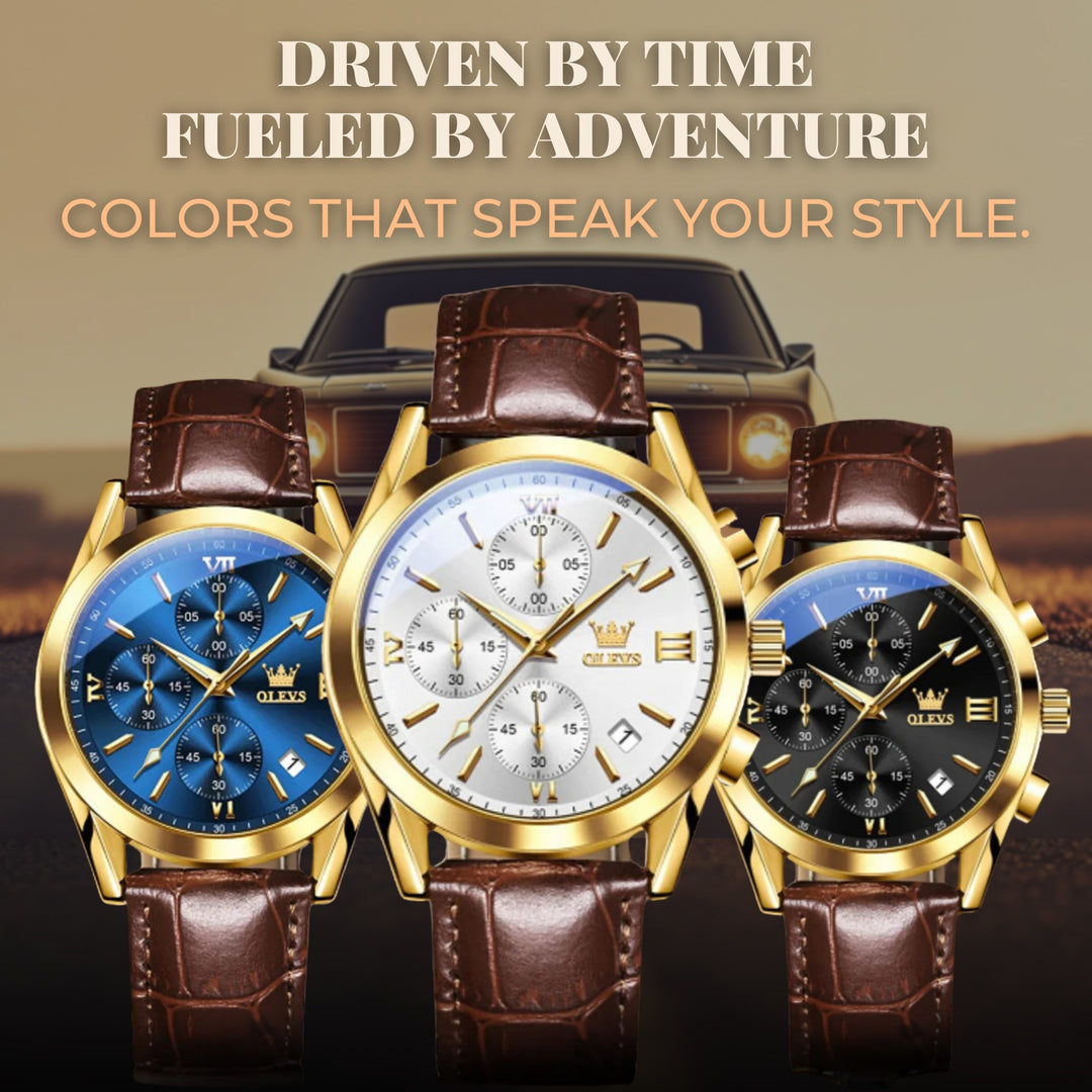 Luminous Sporty Chronograph Wrist Watch