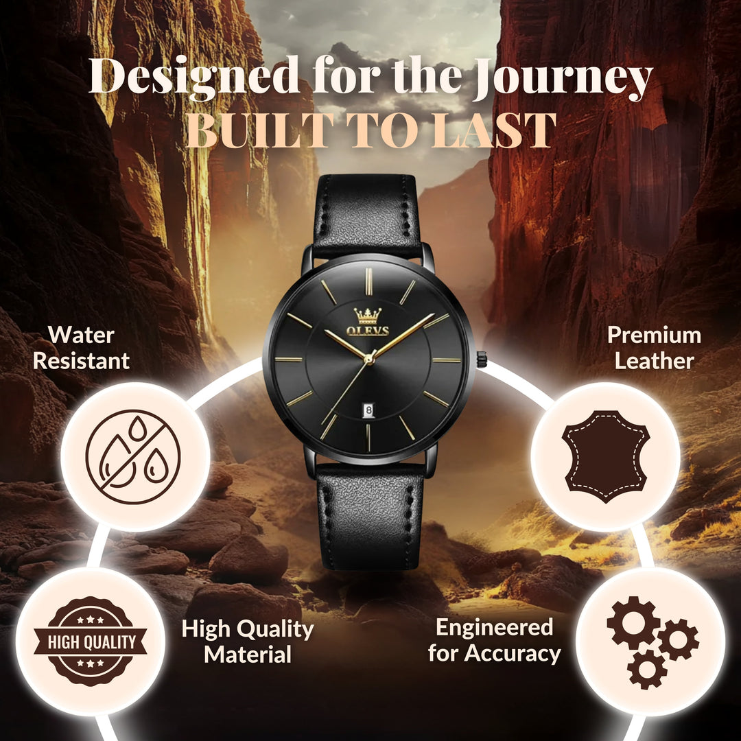 Ultra Thin Minimalist Wrist Watch