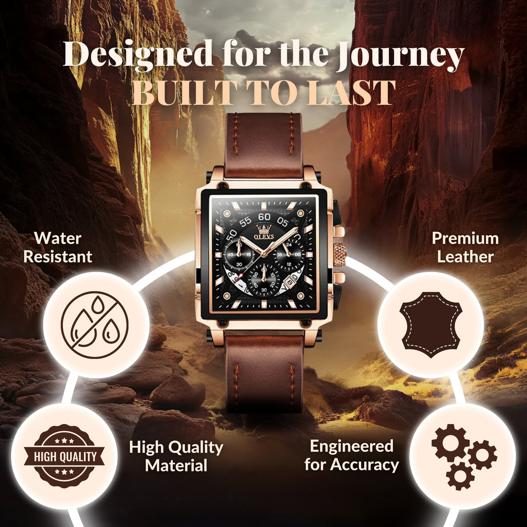 Square Dial Wrist Watch