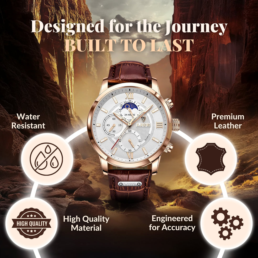 Moon Phase Sports Watch