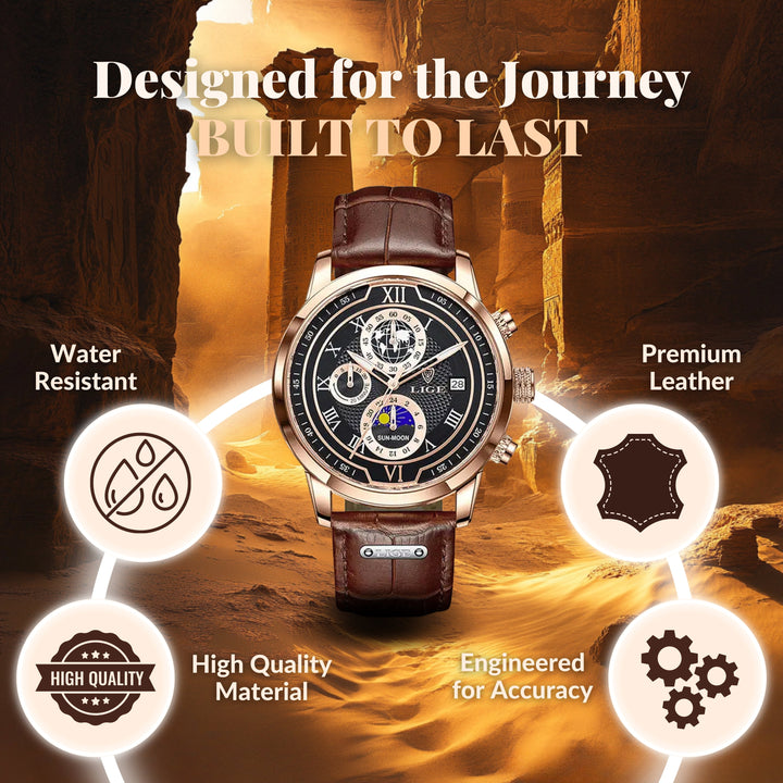 Luminescent Chronograph Wrist Watch