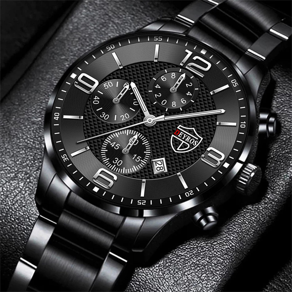 Executive Stainless Steel Wrist Watch