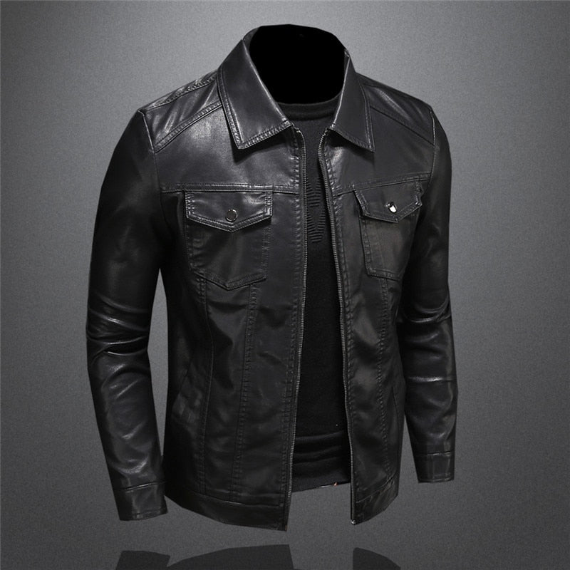 Darian | Timeless Elegant Leather Jacket