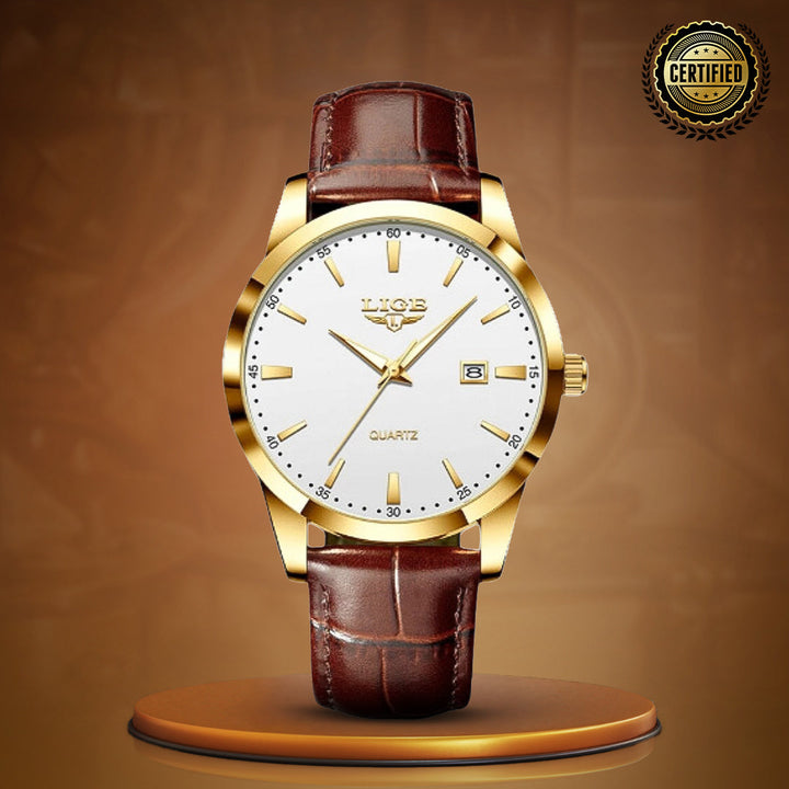 Gold Luxury Military Inspired Wrist Watch