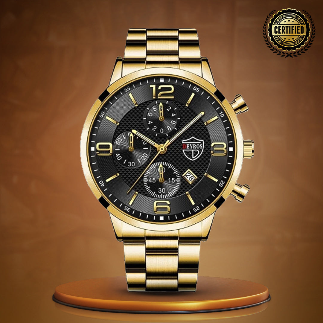 Executive Stainless Steel Wrist Watch