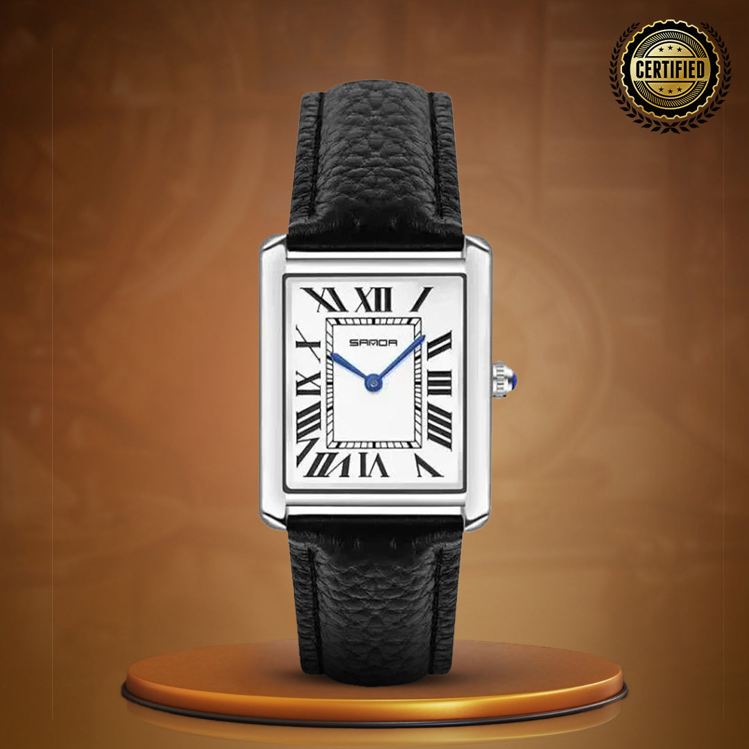 Square Dial For Couples Wrist Watch