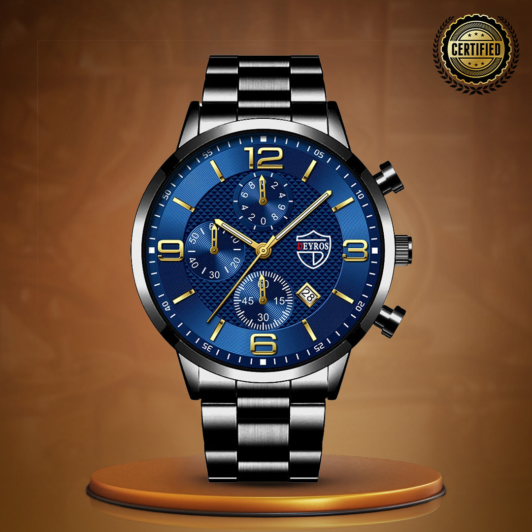 Executive Stainless Steel Wrist Watch