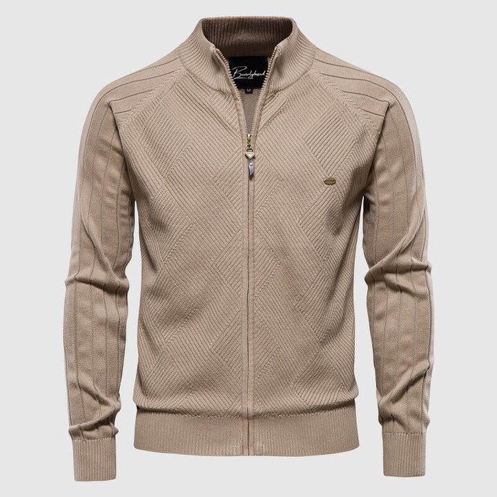 Adriano | Full-Zip Cotton Sweater