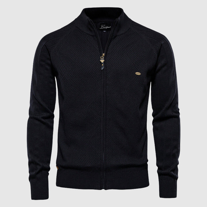 Adriano | Full-Zip Cotton Sweater