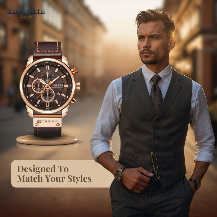 Elegant Quartz Wrist Watch