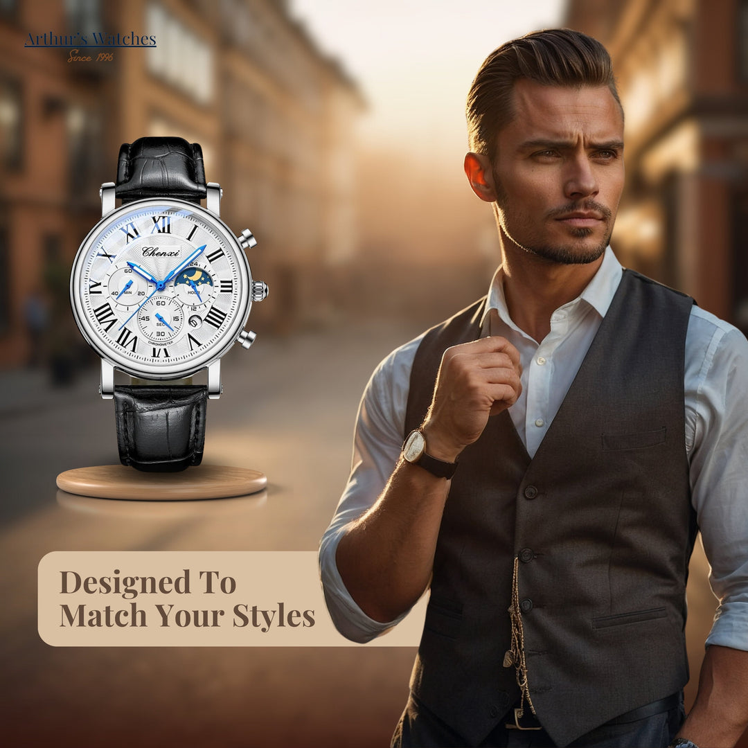 Slim Luxury Multifunctional Wrist Watch