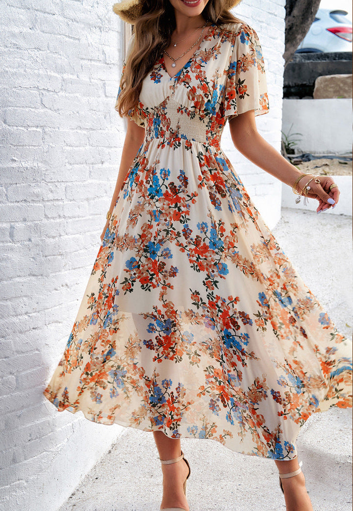 Myla | Floral Tummy-Covering Flattering Dress