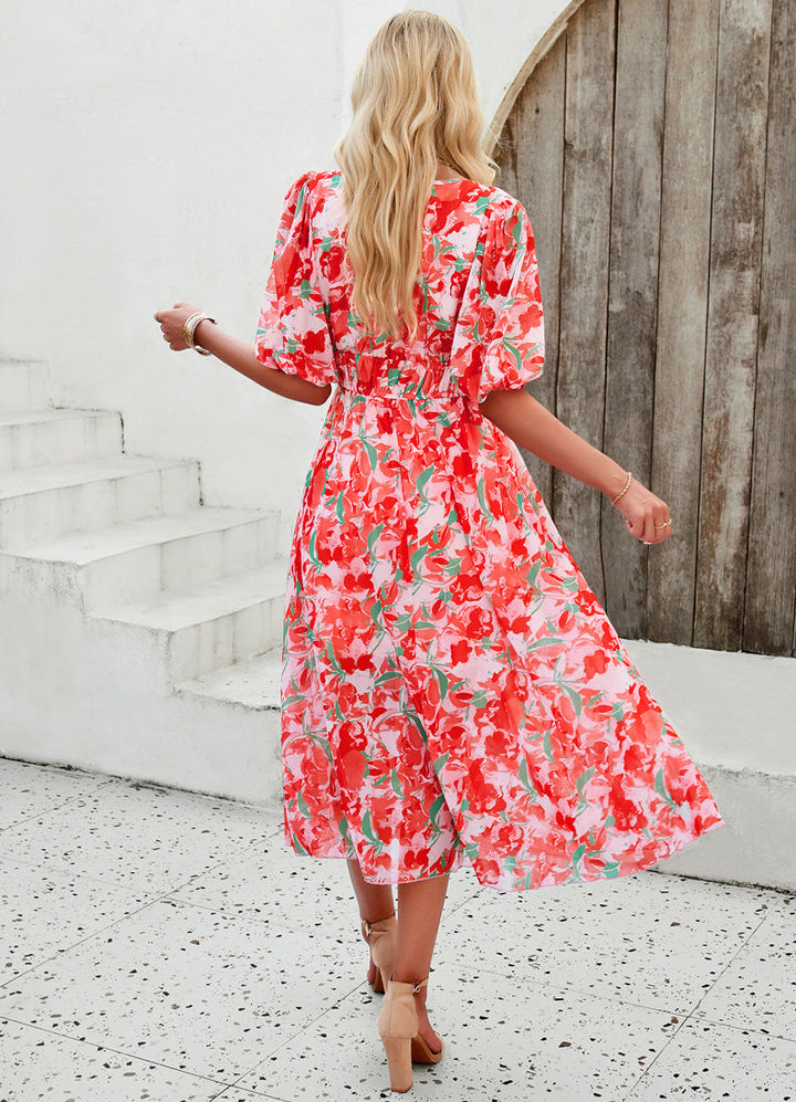 Sandra | Floral Tummy-Covering Dress