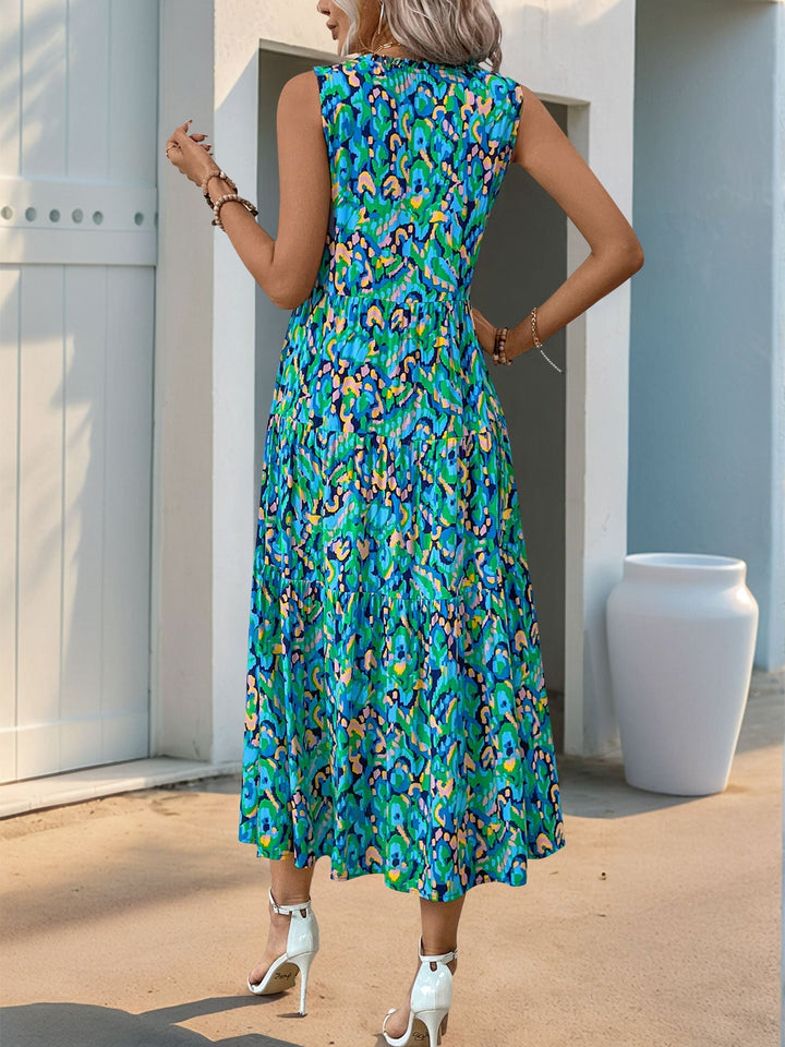 Zuri | Tummy Flattering Floral Sleeveless Dress