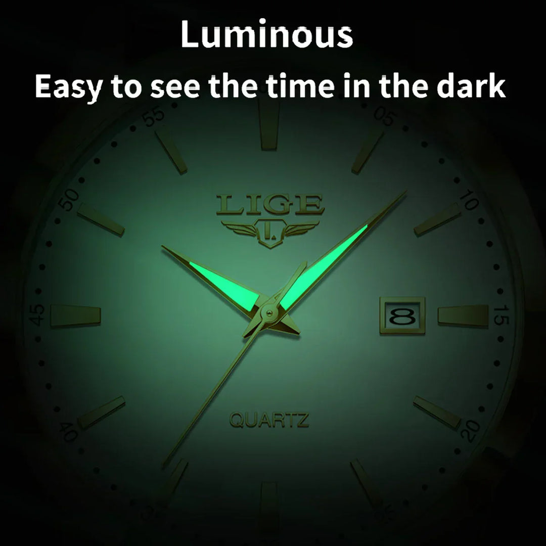 Gold Luxury Military Inspired Wrist Watch