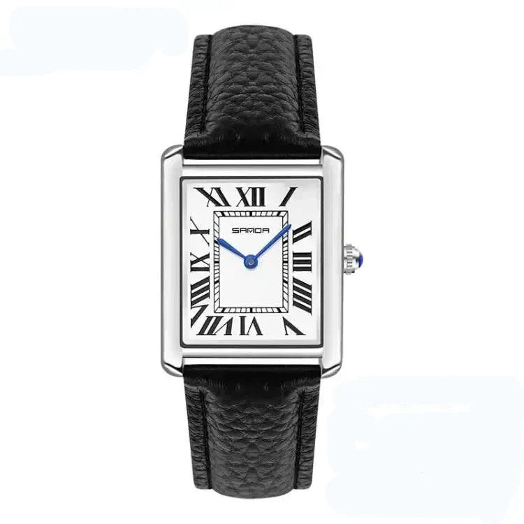 Square Dial For Couples Wrist Watch