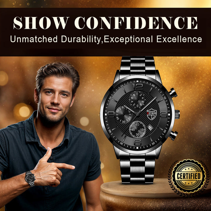 Executive Stainless Steel Wrist Watch