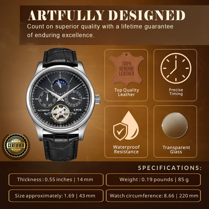 Luxury Rugged Automatic Wrist Watch