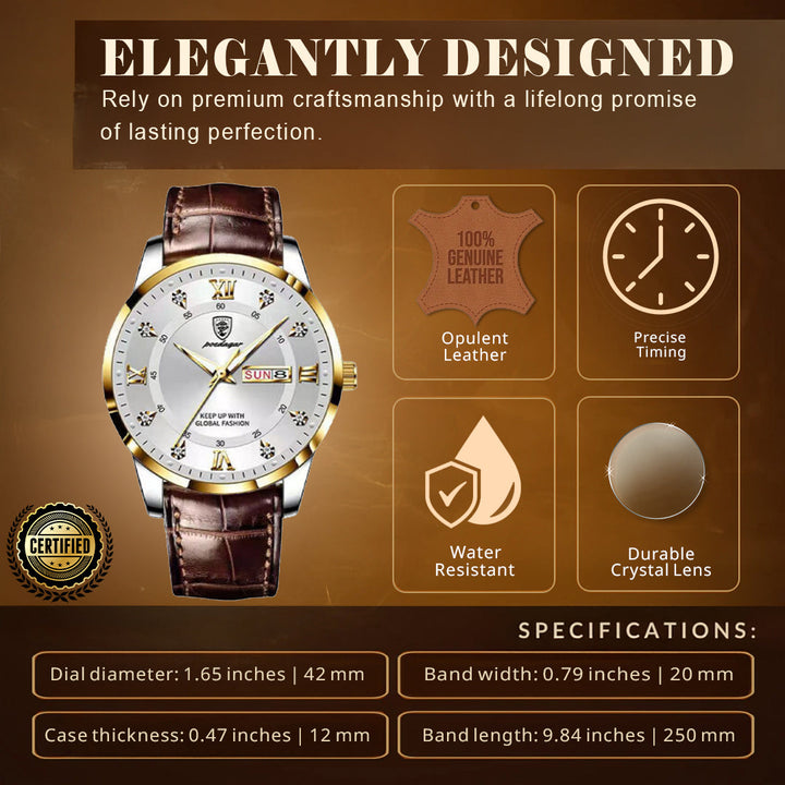 Elegant Slim Waterproof Wrist Watch