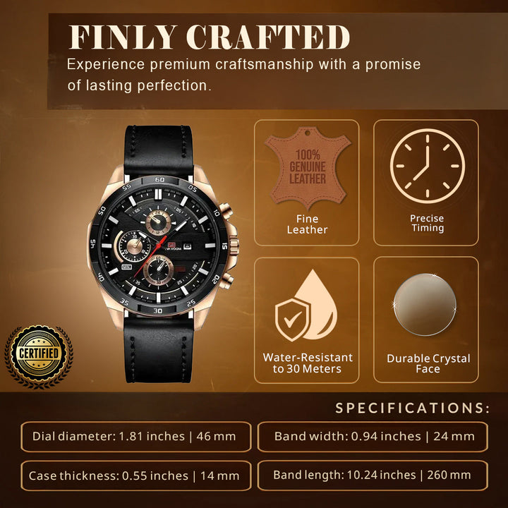 Scratch Resistant Waterproof Wrist Watch