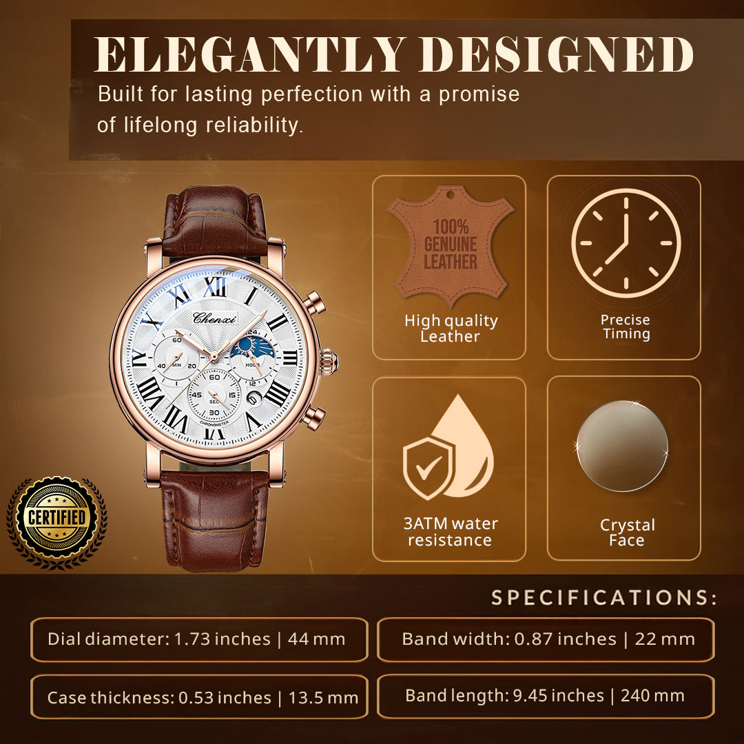 Slim Luxury Multifunctional Wrist Watch