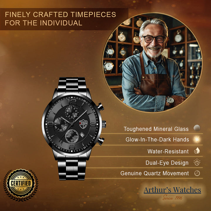 Executive Stainless Steel Wrist Watch