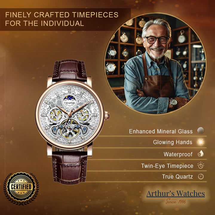 Skeleton Mechanical Automatic Watch