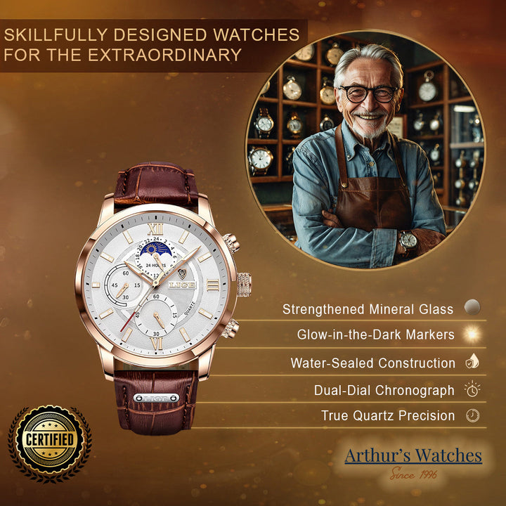 Moon Phase Sports Watch