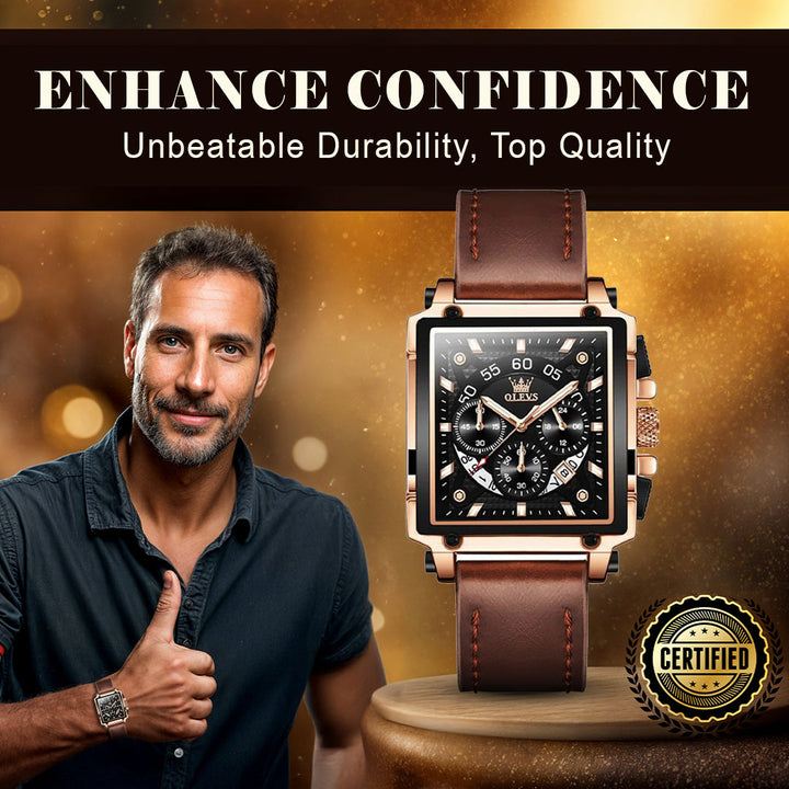 Square Dial Wrist Watch