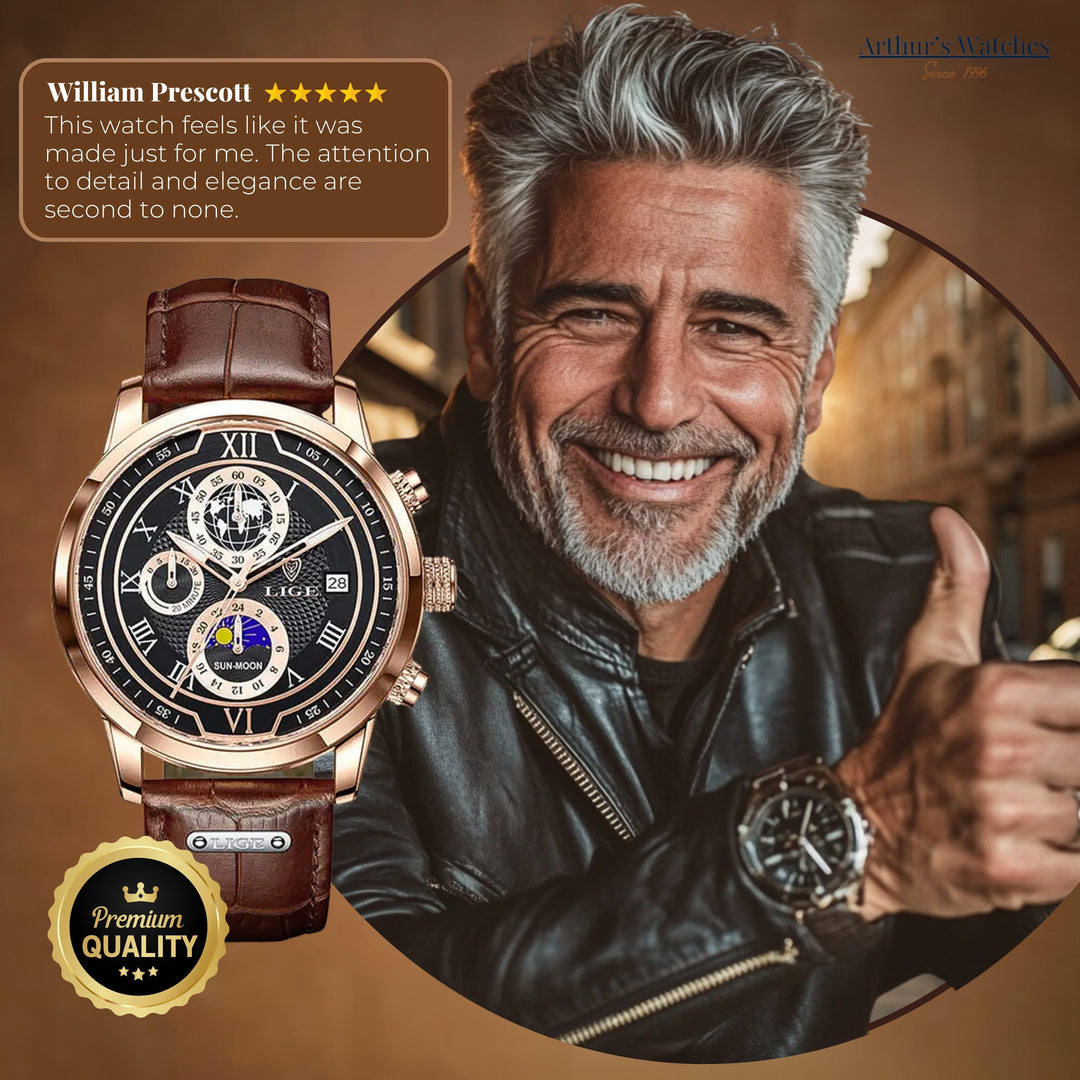 Luminescent Chronograph Wrist Watch