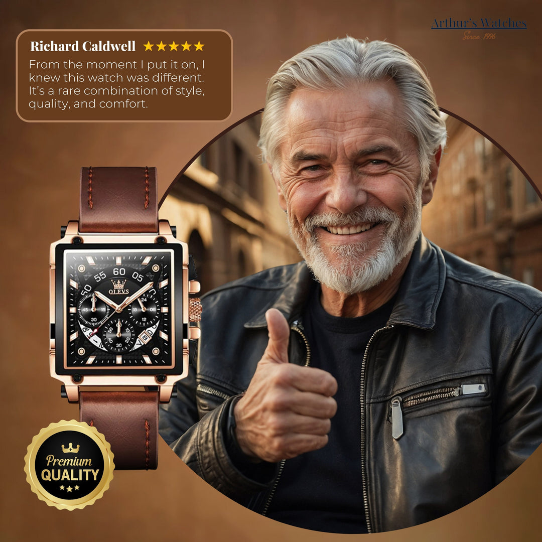 Square Dial Wrist Watch