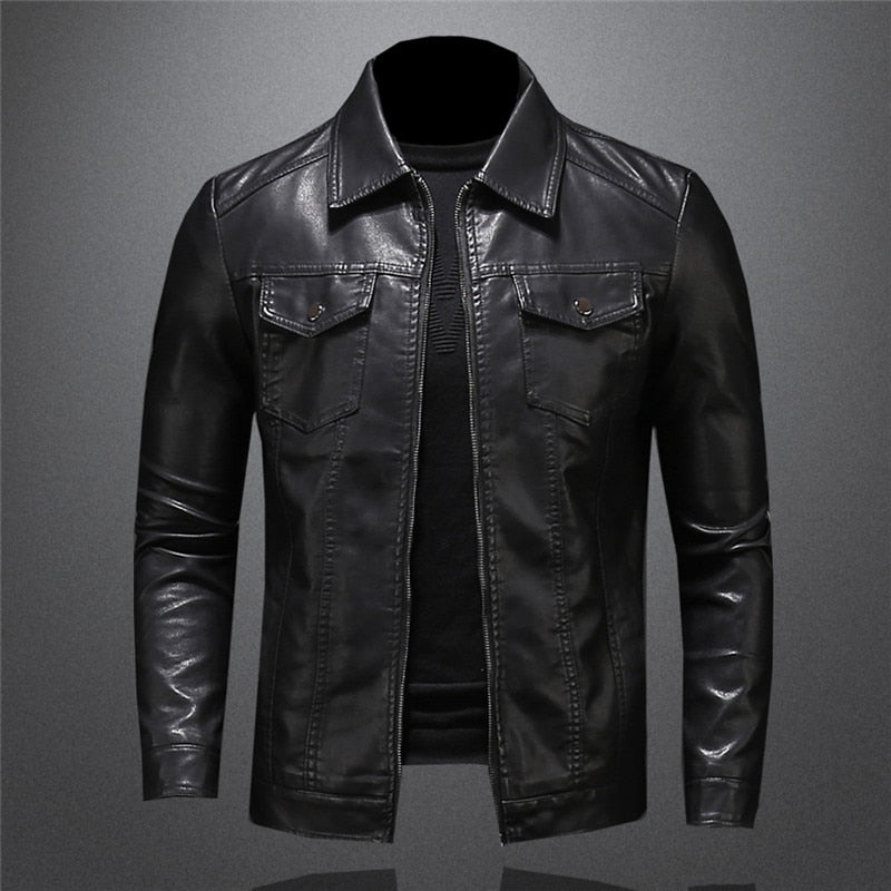 Darian | Timeless Elegant Leather Jacket