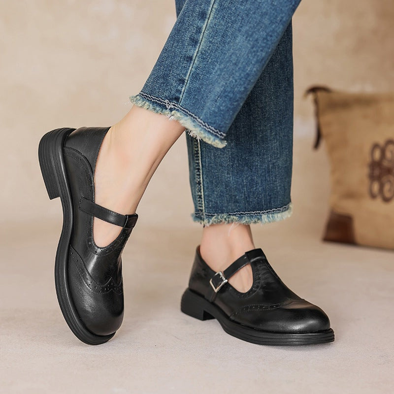 Angela | Elegant Mary Janes Made Of Leather